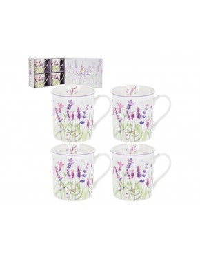 Kpl. 4 kubków - Lavender