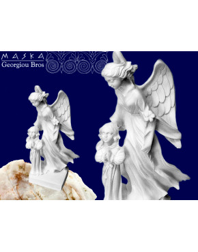 Anioł Stróż z dzieckiem -alabaster grecki 395-0388