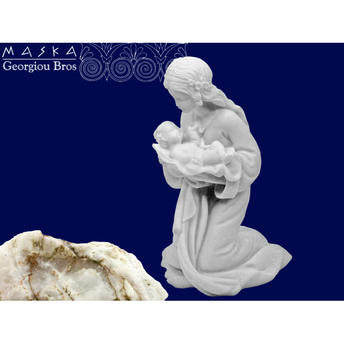 Maria z dzieciątkiem - alabaster grecki