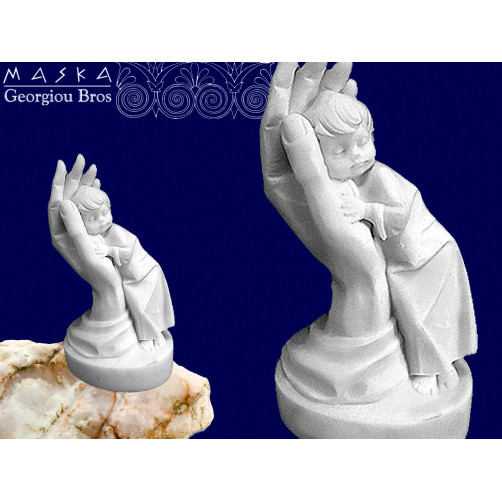 Chłopczyk na dłoni -alabaster grecki Chłopczyk na dłoni -alabaster grecki