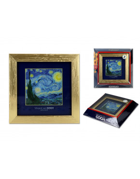 Obrazek - V. van Gogh, Gwiaździsta Noc, złota ramka (CARMANI)