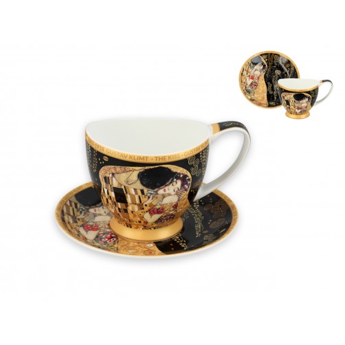 Filiżanka espresso Vanessa - G. Klimt, Pocałunek (CARMANI)
