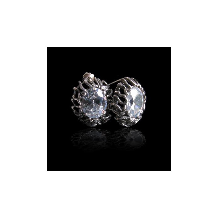 Kolczyki srebrne z cyrkoniami WS 3800 9,3g