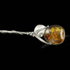 Łyżeczka srebrna z bursztynem ŁYŻ-1 W 88/5