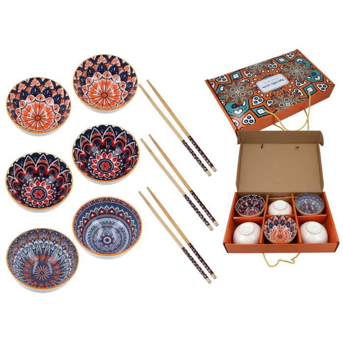 Kpl. 6 miseczek + pałeczki 846-3219