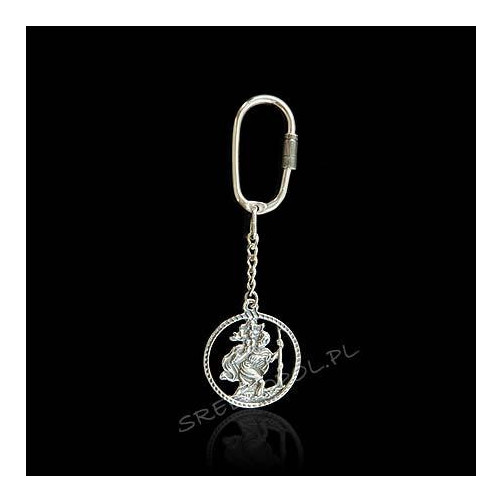 Brelok srebrny św. Krzysztof SH 8.6g