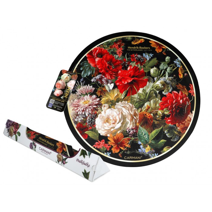 Podkładka na stół okrągła - Kwiaty barokowe (CARMANI) 022-7502