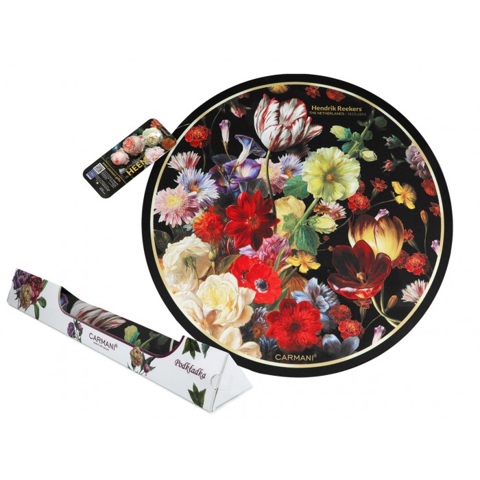 Podkładka na stół okrągła - Kwiaty barokowe (CARMANI) 022-7503