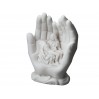 Pieta w dłoniach -alabaster grecki 395-0264