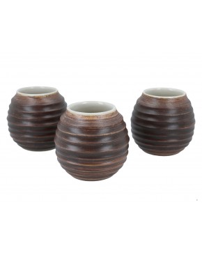 Naczynie Ceramiczne do Yerby - brązowa opona 100-1025