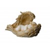 Aniołek śpiący w skrzydłach - alabaster grecki 396-0676