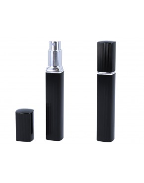 Atomizer - pojemnik karbowany na perfumy/wodę/odświeżacz twarzy/płyn antybakteryjny - czarny 950-0006