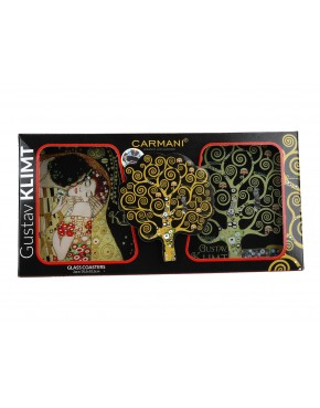 Kpl. 2 podkładek szklanych - G. Klimt (CARMANI) 195-0060