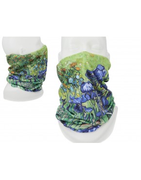 Komin/chusta - V. van Gogh, Irysy - alternatywa maseczki (CARMANI) 021-9921