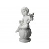 Aniołek siedzący na kuli - alabaster grecki 395-0637
