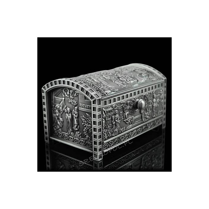 Szkatułka cynowana 461-4463
