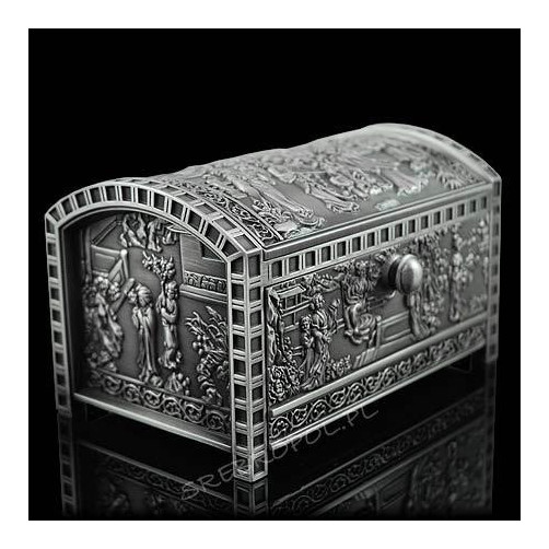 Szkatułka cynowana 461-4463
