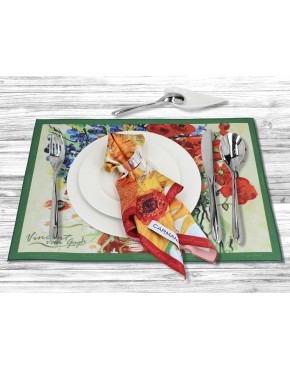 Podkładka na stół - V. van Gogh, Wazon z stokrotkami i Makami (CARMANI) 023-0507