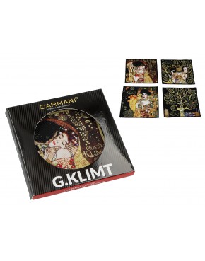 Kpl. 4 podkładek pod kubki - G. Klimt (CARMANI) 023-0301