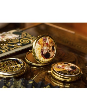 Lustereczko - G. Klimt, Pocałunek (kremowe tło, CARMANI) 181-1001