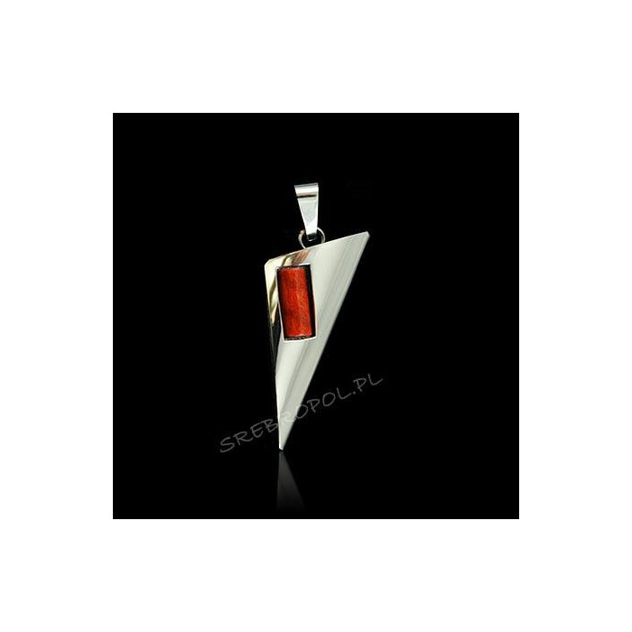 Zawieszka srebrna z koralowcem FD 11.1g