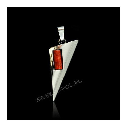 Zawieszka srebrna z koralowcem FD 11.1g