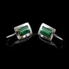 Kolczyki srebrne z malachitem FD 11.4g