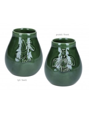 Naczynie Ceramiczne do Yerby - zieleń transparentna 100-1031