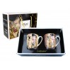Kpl. 2 kubków - G. Klimt, Pocałunek, kremowe i brązowe tło (CARMANI) 532-7404