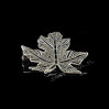 Broszka srebrna liść z markazytami SF 6.9g
