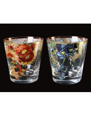 Kpl. 2 szklanek do whisky - V. Van Gogh. Słoneczniki + Irysy (CARMANI) 841-6820