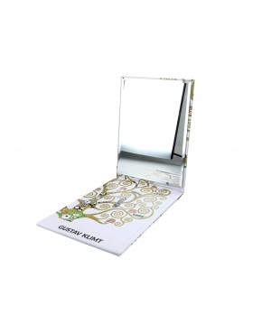 Lusterko w etui - G. Klimt, Drzewo życia, białe tło (CARMANI) 181-7101