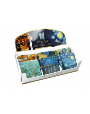 Display 36 podkładek korkowych - V. van Gogh, mix (CARMANI) 830-0001
