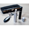 Atomizer - pojemnik karbowany na perfumy/wodę/odświeżacz twarzy/płyn antybakteryjny - srebrny 950-0005