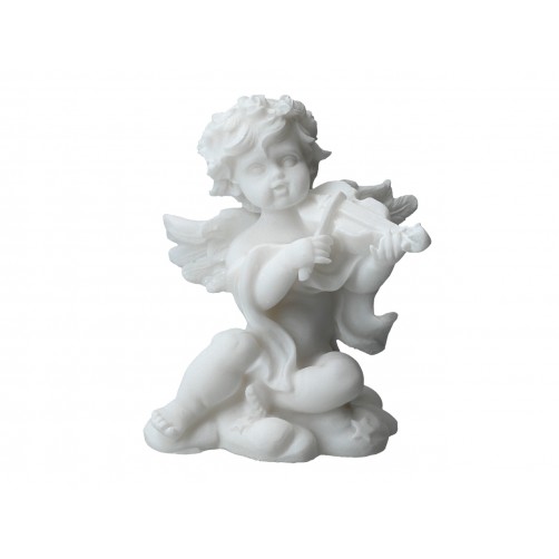 Aniołek grający na skrzypcach - alabaster grecki 395-0625