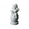 Aniołek na kuli - alabaster grecki 395-0635