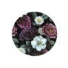 Deska szklana, okrągła - Kwiaty barokowe (CARMANI) 195-2032
