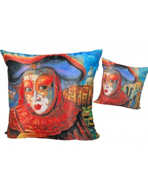 Poduszka z wypełnieniem/suwak - Alex Levin, Maska wenecka (CARMANI) 023-8082