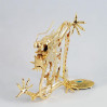 Złota figurka smok z kryształkami swarovskiego 122-0024