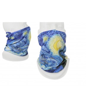 Komin/chusta - V. van Gogh, Gwiaździsta Noc - alternatywa maseczki (CARMANI) 021-9922