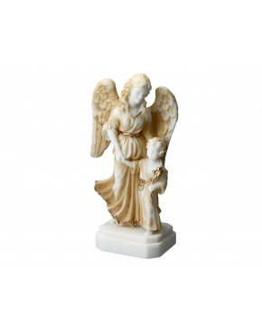 Anioł Stróż z dzieckiem - alabaster grecki 396-0671