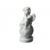 Aniołek siedzący na kuli - alabaster grecki 395-0632
