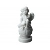Aniołek siedzący na kuli - alabaster grecki 395-0632