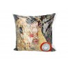 Poduszka z wypełnieniem/suwak - G. Klimt, Pocałunek (czarne tło) (CARMANI) 023-8011