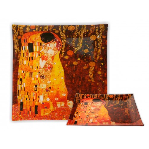 Talerz dekoracyjny - Pocałunek - Klimt - 30x30cm 198-1001