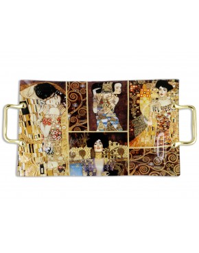 Taca dekoracyjna - G. Klimt, kolaż (CARMANI) 198-8021