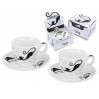 Kpl dwóch filiżanek ze spodkami espresso - Koci świat (CARMANI) 017-3007