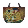 Torba na suwak z nadrukiem dwustronnym- G. Klimt, Pocałunek 021-8810