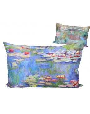 Poduszka z wypełnieniem/suwak (duża) - Claude Monet, Lilie wodne (CARMANI) 023-8411