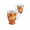 Kpl. 2 kubków w sercu - V. van Gogh, Słoneczniki (CARMANI) 830-0306